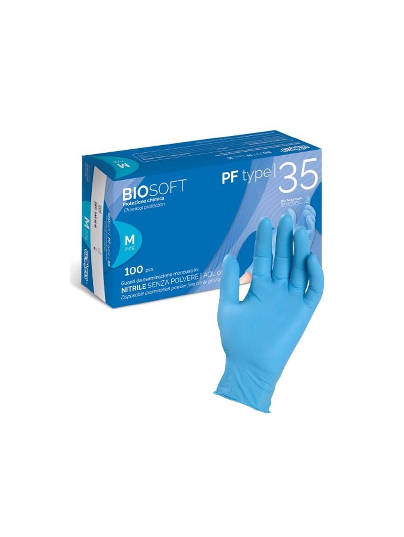 Guanti in nitrile senza polvere