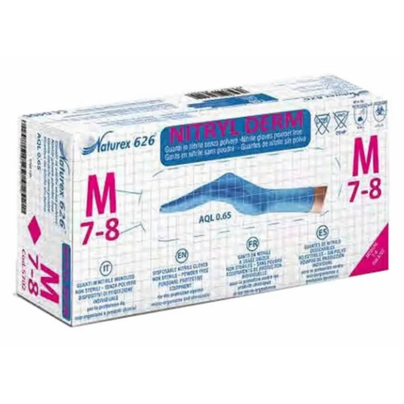 Guanti in nitrile senza polvere IVA 5%