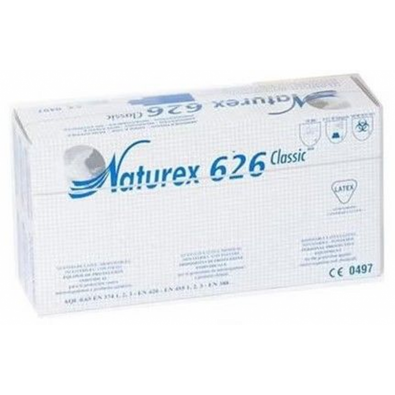 Guanti in lattice con polvere