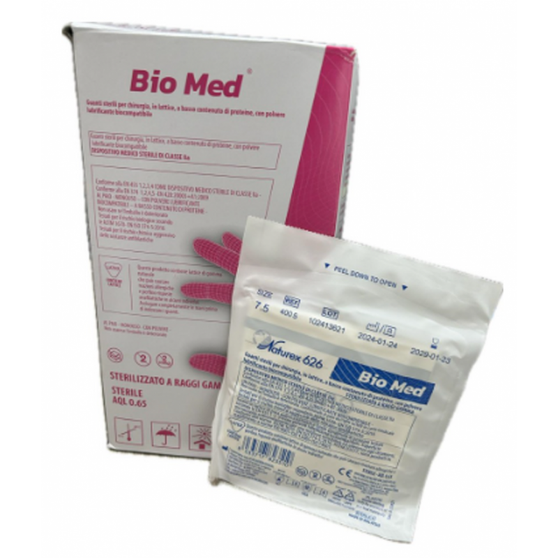 Guanti sterili con polvere IVA 5%